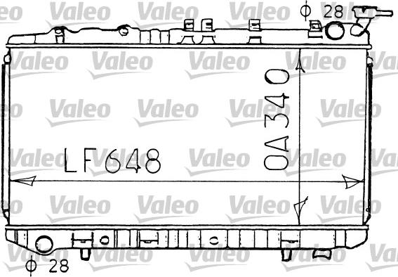 Valeo 731191 - Радиатор, охлаждане на двигателя vvparts.bg