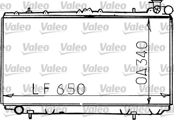 Valeo 731193 - Радиатор, охлаждане на двигателя vvparts.bg