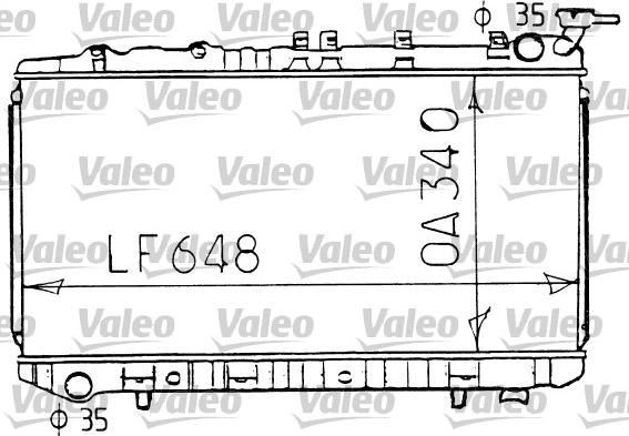 Valeo 731192 - Радиатор, охлаждане на двигателя vvparts.bg