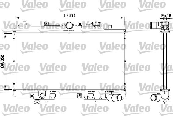 Valeo 731142 - Радиатор, охлаждане на двигателя vvparts.bg