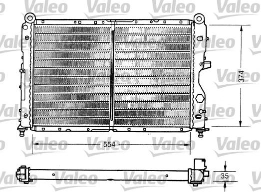 Valeo 731159 - Радиатор, охлаждане на двигателя vvparts.bg