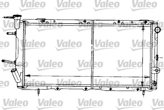 Valeo 731155 - Радиатор, охлаждане на двигателя vvparts.bg