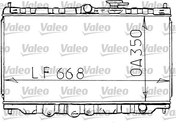 Valeo 731100 - Радиатор, охлаждане на двигателя vvparts.bg
