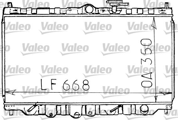 Valeo 731101 - Радиатор, охлаждане на двигателя vvparts.bg
