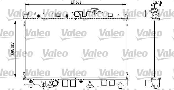 Valeo 731119 - Радиатор, охлаждане на двигателя vvparts.bg