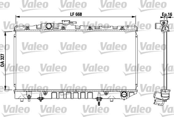 Valeo 731 114 - Радиатор, охлаждане на двигателя vvparts.bg