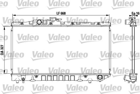 Valeo 731 115 - Радиатор, охлаждане на двигателя vvparts.bg