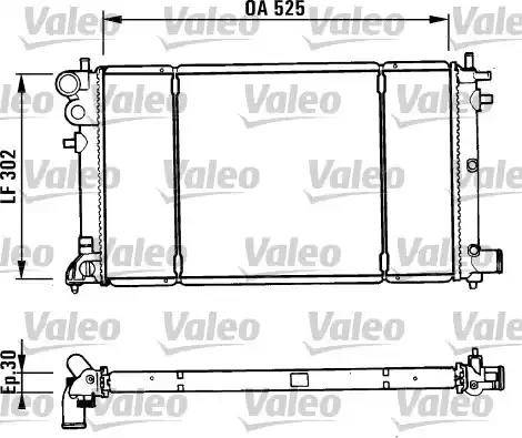 Valeo 731186 - Радиатор, охлаждане на двигателя vvparts.bg