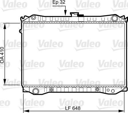 Valeo 731188 - Радиатор, охлаждане на двигателя vvparts.bg