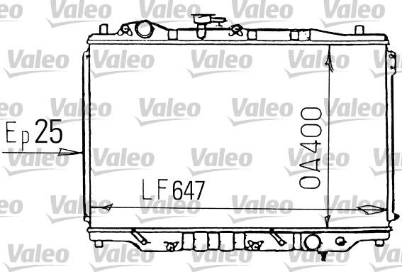 Valeo 731139 - Радиатор, охлаждане на двигателя vvparts.bg