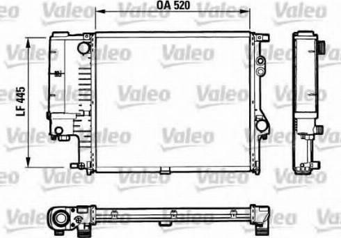 Valeo 731125 - Радиатор, охлаждане на двигателя vvparts.bg