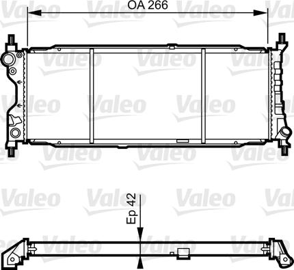 Valeo 731179 - Радиатор, охлаждане на двигателя vvparts.bg