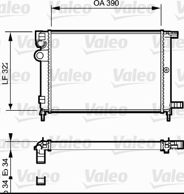 Valeo 731177 - Радиатор, охлаждане на двигателя vvparts.bg