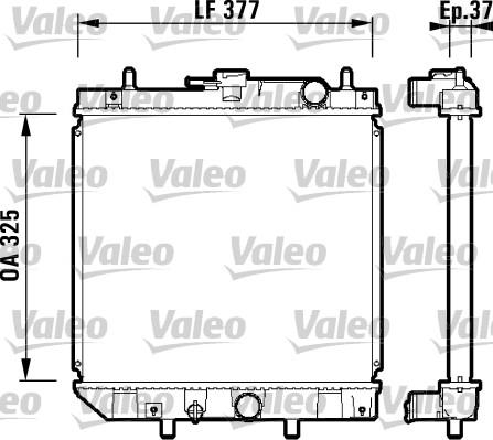 Valeo 731857 - Радиатор, охлаждане на двигателя vvparts.bg