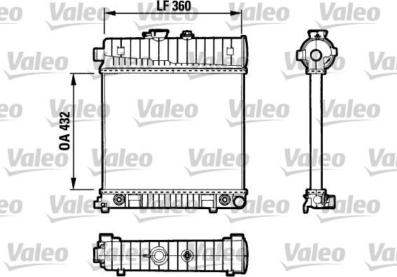 Valeo 731804 - Радиатор, охлаждане на двигателя vvparts.bg