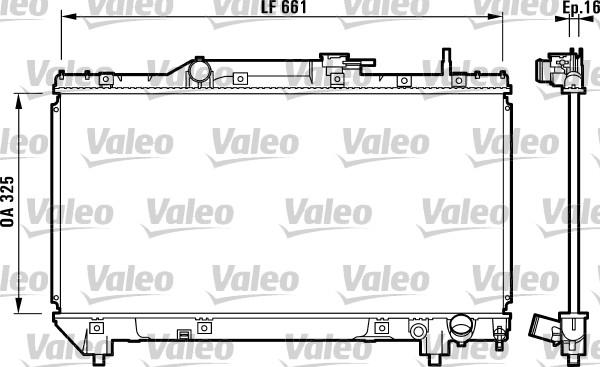 Valeo 731831 - Радиатор, охлаждане на двигателя vvparts.bg