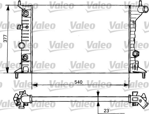 Valeo 731393 - Радиатор, охлаждане на двигателя vvparts.bg