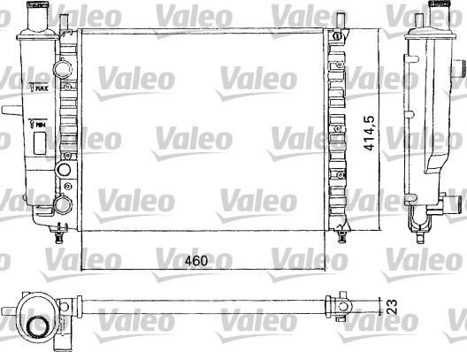 Valeo 731304 - Радиатор, охлаждане на двигателя vvparts.bg