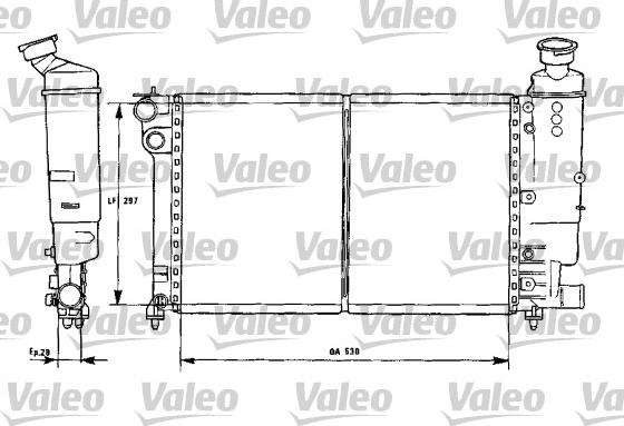 Valeo 731301 - Радиатор, охлаждане на двигателя vvparts.bg