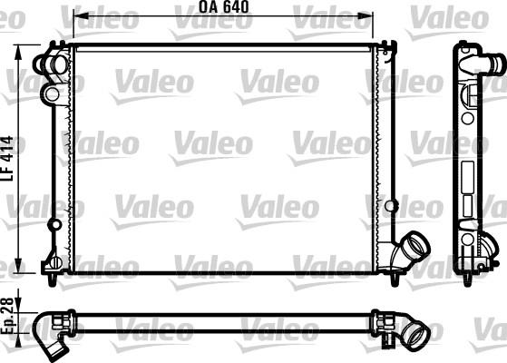 Valeo 731381 - Радиатор, охлаждане на двигателя vvparts.bg