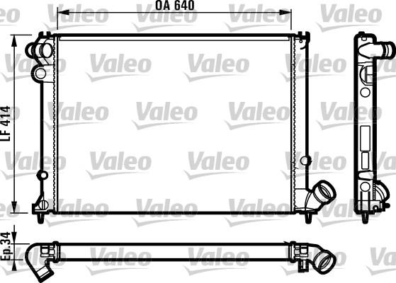 Valeo 731382 - Радиатор, охлаждане на двигателя vvparts.bg