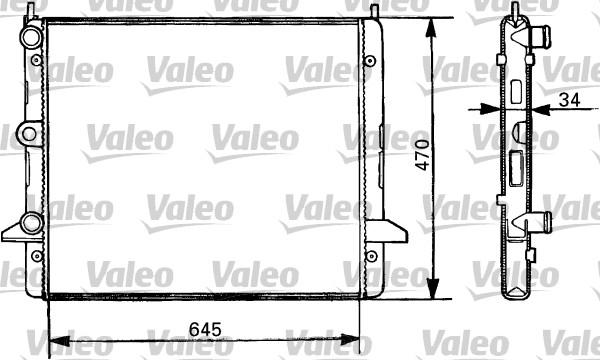 Valeo 731387 - Радиатор, охлаждане на двигателя vvparts.bg