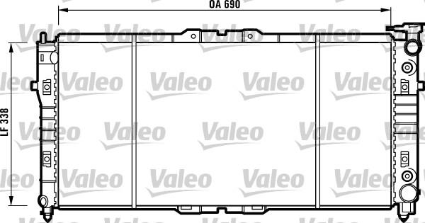 Valeo 731372 - Радиатор, охлаждане на двигателя vvparts.bg