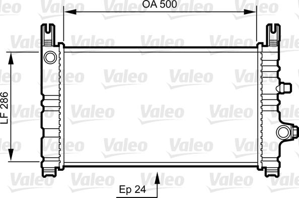 Valeo 731299 - Радиатор, охлаждане на двигателя vvparts.bg