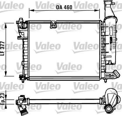 Valeo 731295 - Радиатор, охлаждане на двигателя vvparts.bg