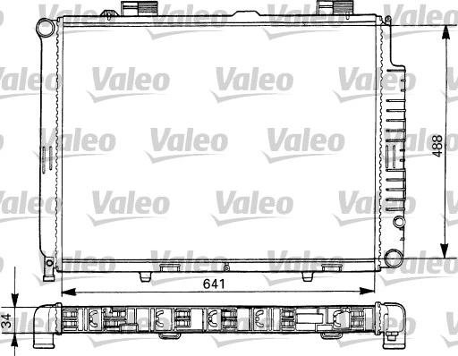 Valeo 731293 - Радиатор, охлаждане на двигателя vvparts.bg