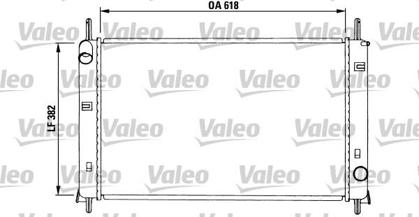 Valeo 731257 - Радиатор, охлаждане на двигателя vvparts.bg