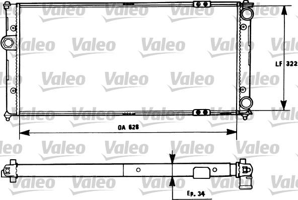 Valeo 731266 - Радиатор, охлаждане на двигателя vvparts.bg