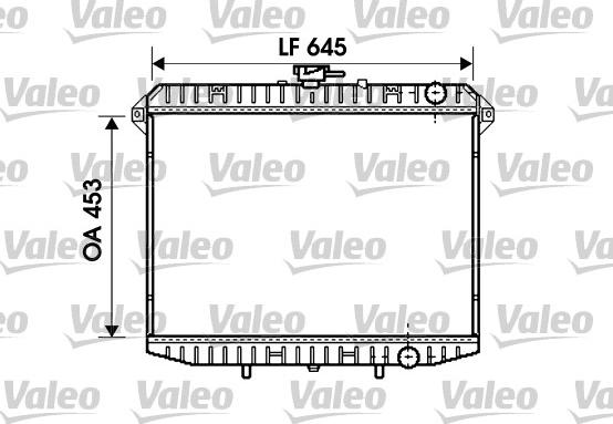 Valeo 731261 - Радиатор, охлаждане на двигателя vvparts.bg