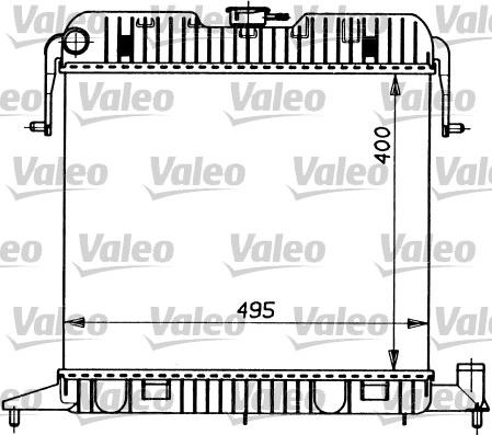 Valeo 731201 - Радиатор, охлаждане на двигателя vvparts.bg