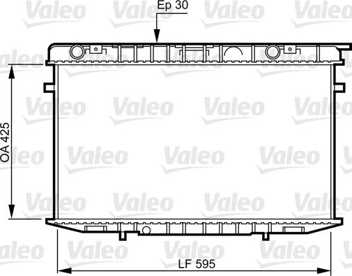Valeo 731236 - Радиатор, охлаждане на двигателя vvparts.bg