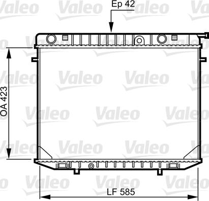 Valeo 731237 - Радиатор, охлаждане на двигателя vvparts.bg