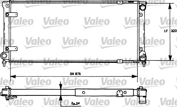 Valeo 731271 - Радиатор, охлаждане на двигателя vvparts.bg