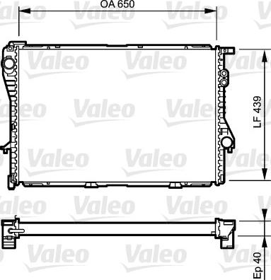 Valeo 731764 - Радиатор, охлаждане на двигателя vvparts.bg