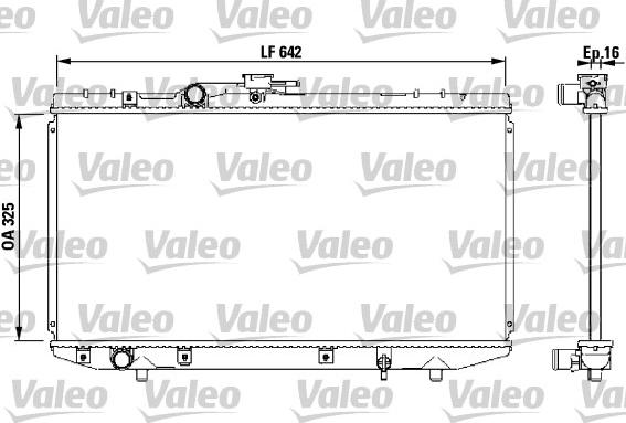 Valeo 731714 - Радиатор, охлаждане на двигателя vvparts.bg