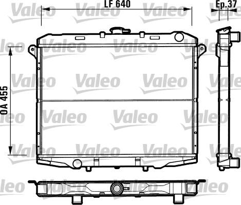 Valeo 731785 - Радиатор, охлаждане на двигателя vvparts.bg