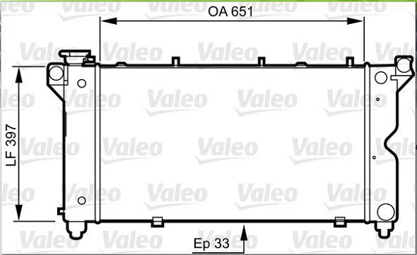 Valeo 731723 - Радиатор, охлаждане на двигателя vvparts.bg