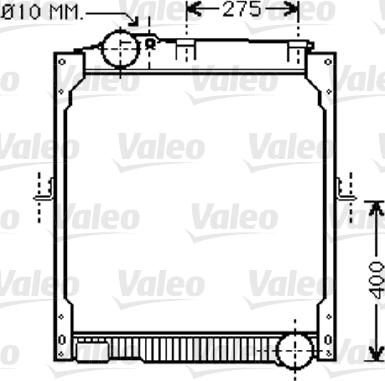 Valeo 733414 - Радиатор, охлаждане на двигателя vvparts.bg