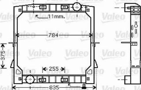 Valeo 733412 - Радиатор, охлаждане на двигателя vvparts.bg