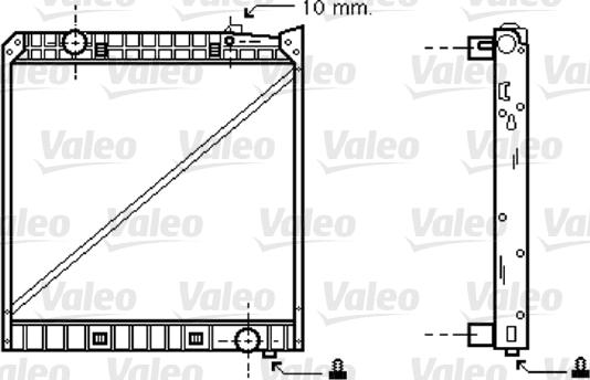 Valeo 733417 - Радиатор, охлаждане на двигателя vvparts.bg