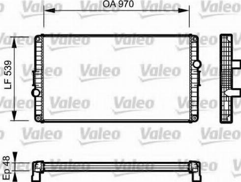 Valeo 733489 - Радиатор, охлаждане на двигателя vvparts.bg