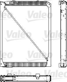 Valeo 733485 - Радиатор, охлаждане на двигателя vvparts.bg