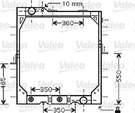 Valeo 733424 - Радиатор, охлаждане на двигателя vvparts.bg