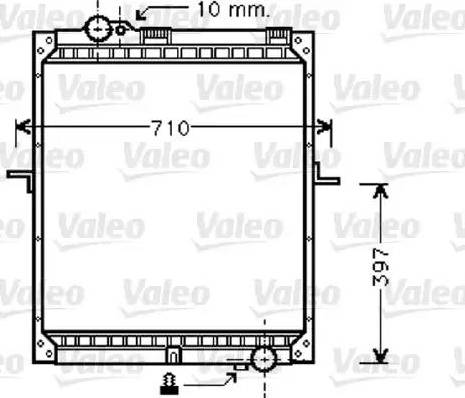 Valeo 733420 - Радиатор, охлаждане на двигателя vvparts.bg