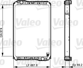 Valeo 733545 - Радиатор, охлаждане на двигателя vvparts.bg