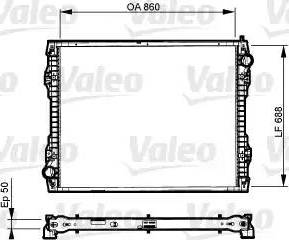 Valeo 733546 - Радиатор, охлаждане на двигателя vvparts.bg